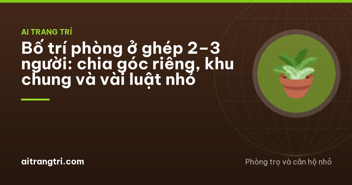 Shared student room in Vinh, Nghe An, two beds separated by a linen curtain and a low bookshelf, two people seen from behind at separate desks, warm evening lamps